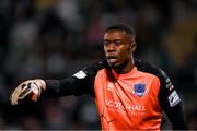 19 November 2021; Drogheda United goalkeeper David Odumosu during the SSE Airtricity League Premier Division match between Shamrock Rovers and Drogheda United at Tallaght Stadium in Dublin. Photo by Stephen McCarthy/Sportsfile