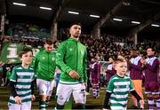 19 November 2021; Danny Mandroiu of Shamrock Rovers walks out before the SSE Airtricity League Premier Division match between Shamrock Rovers and Drogheda United at Tallaght Stadium in Dublin. Photo by Stephen McCarthy/Sportsfile