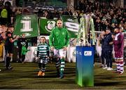 19 November 2021; Joey O'Brien of Shamrock Rovers leads his side out before the SSE Airtricity League Premier Division match between Shamrock Rovers and Drogheda United at Tallaght Stadium in Dublin. Photo by Stephen McCarthy/Sportsfile