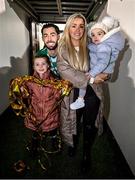 19 November 2021; Richie Towell of Shamrock Rovers and family following the SSE Airtricity League Premier Division match between Shamrock Rovers and Drogheda United at Tallaght Stadium in Dublin. Photo by Stephen McCarthy/Sportsfile