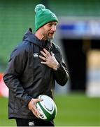 20 November 2021; Assistant coach Mike Catt during the Ireland Captain's Run at Aviva Stadium in Dublin. Photo by Brendan Moran/Sportsfile