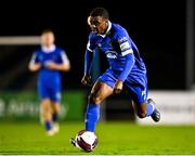 19 November 2021; Jeremie Milambo of Waterford during the SSE Airtricity League Premier Division match between Waterford and St Patrick's Athletic at the RSC in Waterford. Photo by Eóin Noonan/Sportsfile