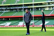 20 November 2021; Head coach Andy Farrell walks the pitch during the Ireland Captain's Run at Aviva Stadium in Dublin. Photo by Brendan Moran/Sportsfile