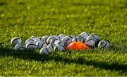 14 November 2021; Sliotars on the grass before the Clare County Senior Club Hurling Championship Final match between Ballyea and Inagh-Kilnamona at Cusack Park in Ennis, Clare. Photo by Ray McManus/Sportsfile