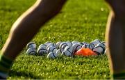 14 November 2021; Sliotars on the grass before the Clare County Senior Club Hurling Championship Final match between Ballyea and Inagh-Kilnamona at Cusack Park in Ennis, Clare. Photo by Ray McManus/Sportsfile