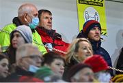20 November 2021; Kerry senior football manager Jack O'Connor, second from left, with coach Paddy Tally, right, in the stand during the Kerry County Senior Football Championship Semi-Final match between Austin Stacks and St Brendan's at Austin Stack Park in Tralee, Kerry. Photo by Eóin Noonan/Sportsfile