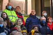 20 November 2021; Kerry senior football manager Jack O'Connor, left, with coach Paddy Tally in the stand during the Kerry County Senior Football Championship Semi-Final match between Austin Stacks and St Brendan's at Austin Stack Park in Tralee, Kerry. Photo by Eóin Noonan/Sportsfile