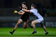 20 November 2021; Fiachna Mangan of Austin Stacks in action against Damien Bourke of St Brendans during the Kerry County Senior Football Championship Semi-Final match between Austin Stacks and St Brendan's at Austin Stack Park in Tralee, Kerry. Photo by Eóin Noonan/Sportsfile