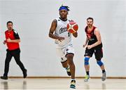 20 November 2021; Hillary Netslyanwa of DBS Éanna during the InsureMyVan.ie Super League match between Tradehouse Central Ballincollig and DBS Éanna at Ballincollig Community School in Ballincollig, Cork. Photo by Sam Barnes/Sportsfile