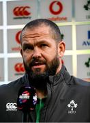 21 November 2021; Ireland head coach Andy Farrell before the Autumn Nations Series match between Ireland and Argentina at Aviva Stadium in Dublin. Photo by Harry Murphy/Sportsfile
