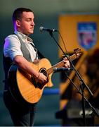 20 November 2021; Jack Gladney of Naomh Moling, representing Carlow and Leinster, during the Amhránaíocht Aonair competition at Scór Sinsir 2020 All-Ireland Finals at the Connacht GAA Air Dome in Bekan, Mayo. Photo by Piaras Ó Mídheach/Sportsfile