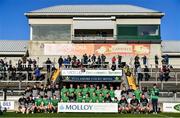 21 November 2021; The Coolderry team before the Offaly County Senior Club Hurling Championship Final match between Coolderry and St Rynagh's at Bord na Mona O'Connor Park in Tullamore, Offaly. Photo by Ben McShane/Sportsfile