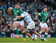 21 November 2021; Tadhg Furlong of Ireland is tackled by Pablo Matera of Argentina during the Autumn Nations Series match between Ireland and Argentina at Aviva Stadium in Dublin. Photo by Brendan Moran/Sportsfile