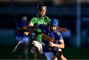 21 November 2021; Conor Hernon of St Rynagh's in action against Daniel Miller of Coolderry during the Offaly County Senior Club Hurling Championship Final match between Coolderry and St Rynagh's at Bord na Mona O'Connor Park in Tullamore, Offaly. Photo by Ben McShane/Sportsfile