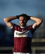 21 November 2021; Dónal McElligott of Mullinalaghta St. Columba's after defeat in the AIB Leinster GAA Football Senior Club Championship First Round match between St Columbas Mullinalaghta and Blessington at Glennon Brothers Pearse Park in Longford. Photo by David Fitzgerald/Sportsfile
