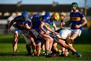 21 November 2021; Conor Hernon of St Rynagh's gathers possession of a loose sliotar during the Offaly County Senior Club Hurling Championship Final match between Coolderry and St Rynagh's at Bord na Mona O'Connor Park in Tullamore, Offaly. Photo by Ben McShane/Sportsfile