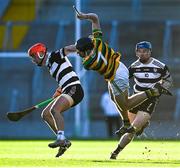 21 November 2021; Eoin Downey of Glen Rovers is tackled by Ciarmhac Smyth of Midleton during the Cork County Senior Club Hurling Championship Final match between Glen Rovers and Midleton at Páirc Ui Chaoimh in Cork. Photo by Eóin Noonan/Sportsfile