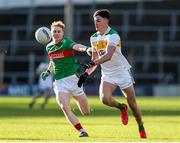 21 November 2021; Conal Kennedy of Clonmel Commercials in action against Lorcan Egan of Loughmore-Castleiney during the Tipperary County Senior Club Football Championship Final match between Clonmel Commercials and Loughmore-Castleiney at Semple Stadium in Thurles, Tipperary. Photo by Michael P Ryan/Sportsfile