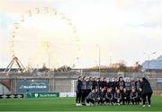 21 November 2021; Wexford Youths players pose for a photograph the 2021 EVOKE.ie FAI Women's Cup Final between Wexford Youths and Shelbourne at Tallaght Stadium in Dublin. Photo by Stephen McCarthy/Sportsfile