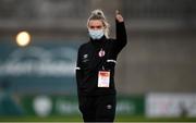 21 November 2021; Saoirse Noonan of Shelbourne before the 2021 EVOKE.ie FAI Women's Cup Final between Wexford Youths and Shelbourne at Tallaght Stadium in Dublin. Photo by Stephen McCarthy/Sportsfile