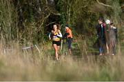 21 November 2021; Michelle Finn of Leevale AC, Cork, on her way to winning the Senior Women's event during the Irish Life Health National Cross Country Championships at Santry Demense in Dublin. Photo by Ramsey Cardy/Sportsfile
