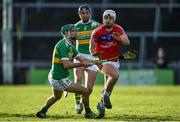 21 November 2021; Darragh Burke of St Thomas' in action against Gavin Lally of Gort during the Galway County Senior Club Hurling Championship Semi-Final match between Gort and St Thomas' at Pearse Stadium in Salthill, Galway. Photo by Ray Ryan/Sportsfile