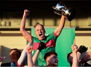 21 November 2021; Loughmore-Castleiney captain Willie Eviston lifts The O'Dwyer Cup after the Tipperary County Senior Club Football Championship Final match between Clonmel Commercials and Loughmore-Castleiney at Semple Stadium in Thurles, Tipperary. Photo by Michael P Ryan/Sportsfile