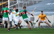 21 November 2021; John McGrath of Loughmore-Castleiney shoots to score his side's first goal during the Tipperary County Senior Club Football Championship Final match between Clonmel Commercials and Loughmore-Castleiney at Semple Stadium in Thurles, Tipperary. Photo by Michael P Ryan/Sportsfile