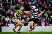 21 November 2021; Luke O'Farrell of Midleton in action against David Dooling of Glen Rovers during the Cork County Senior Club Hurling Championship Final match between Glen Rovers and Midleton at Páirc Ui Chaoimh in Cork. Photo by Eóin Noonan/Sportsfile