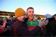 21 November 2021; John McGrath of Loughmore-Castleiney celebrates with supporters after the Tipperary County Senior Club Football Championship Final match between Clonmel Commercials and Loughmore-Castleiney at Semple Stadium in Thurles, Tipperary. Photo by Michael P Ryan/Sportsfile