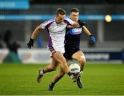 21 November 2021; Shane Cunningham of Kilmacud Crokes in action against Jack McGuire of St. Jude's during the Go Ahead Dublin County Senior Club Football Championship Final match between St Jude's and Kilmacud Crokes at Parnell Park in Dublin. Photo by Daire Brennan/Sportsfile