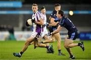 21 November 2021; Paul Mannion  of Kilmacud Crokes in action against Alex Hassett of St. Jude's during the Go Ahead Dublin County Senior Club Football Championship Final match between St Jude's and Kilmacud Crokes at Parnell Park in Dublin. Photo by Daire Brennan/Sportsfile