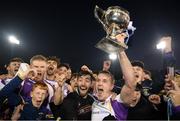 21 November 2021; Kilmacud Crokes' captain Shane Cunningham and his team mates celebrate after the Go Ahead Dublin County Senior Club Football Championship Final match between St Jude's and Kilmacud Crokes at Parnell Park in Dublin. Photo by Ray McManus/Sportsfile