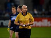 21 November 2021; Referee Dave Feeney during the Go Ahead Dublin County Senior Club Football Championship Final match between St Jude's and Kilmacud Crokes at Parnell Park in Dublin. Photo by Ray McManus/Sportsfile