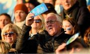 21 November 2021; Nine time GAA All Star Pat Spillane and his wife Rosarii, left, watch the Go Ahead Dublin County Senior Club Football Championship Final match between St Jude's and Kilmacud Crokes at Parnell Park in Dublin. Photo by Ray McManus/Sportsfile