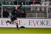 21 November 2021; Edel Kennedy of Wexford Youths celebrates after scoring her side's third goal during the 2021 EVOKE.ie FAI Women's Cup Final between Wexford Youths and Shelbourne at Tallaght Stadium in Dublin. Photo by Stephen McCarthy/Sportsfile