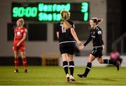 21 November 2021; Edel Kennedy of Wexford Youths celebrates following the 2021 EVOKE.ie FAI Women's Cup Final between Wexford Youths and Shelbourne at Tallaght Stadium in Dublin. Photo by Stephen McCarthy/Sportsfile