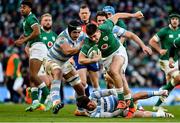 21 November 2021; Dan Sheehan of Ireland is tackled by Tomas Lavanini of Argentina during the Autumn Nations Series match between Ireland and Argentina at Aviva Stadium in Dublin. Photo by Brendan Moran/Sportsfile