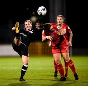 21 November 2021; Edel Kennedy of Wexford Youths in action against Noelle Murray of Shelbourne during the 2021 EVOKE.ie FAI Women's Cup Final between Wexford Youths and Shelbourne at Tallaght Stadium in Dublin. Photo by Stephen McCarthy/Sportsfile