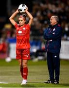 21 November 2021; Chloe Mustaki of Shelbourne during the 2021 EVOKE.ie FAI Women's Cup Final between Wexford Youths and Shelbourne at Tallaght Stadium in Dublin. Photo by Stephen McCarthy/Sportsfile