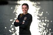 22 November 2021; Jamie Finn poses for a portrait during a Republic of Ireland Women media day at Castleknock Hotel in Dublin. Photo by Stephen McCarthy/Sportsfile