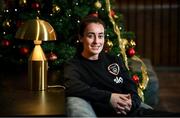 22 November 2021; Roma McLaughlin poses for a portrait during a Republic of Ireland Women media day at Castleknock Hotel in Dublin. Photo by Stephen McCarthy/Sportsfile