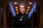 22 November 2021; Savannah McCarthy poses for a portrait during a Republic of Ireland Women media day at Castleknock Hotel in Dublin. Photo by Stephen McCarthy/Sportsfile