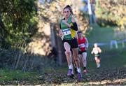 21 November 2021; Shona Heaslip of An Ríocht AC, Kerry, competing in the Senior Women's event during the Irish Life Health National Cross Country Championships at Santry Demense in Dublin. Photo by Ramsey Cardy/Sportsfile