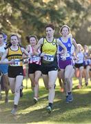 21 November 2021; Karen Costello of Dunleer AC, Louth, competing in the Senior Women's event during the Irish Life Health National Cross Country Championships at Santry Demense in Dublin. Photo by Ramsey Cardy/Sportsfile