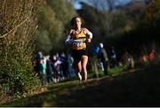 21 November 2021; Michelle Finn of Leevale AC, Cork, competing in the Senior Women's event during the Irish Life Health National Cross Country Championships at Santry Demense in Dublin. Photo by Ramsey Cardy/Sportsfile