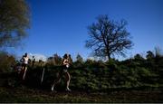 21 November 2021; Annmarie McGlynn of Letterkenny AC, Donegal, competing in the Senior Women's event during the Irish Life Health National Cross Country Championships at Santry Demense in Dublin. Photo by Ramsey Cardy/Sportsfile