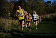 21 November 2021; Luke Kelly of North Belfast Harriers, Antrim, competing in the Junior Men's event during the Irish Life Health National Cross Country Championships at Santry Demense in Dublin. Photo by Ramsey Cardy/Sportsfile