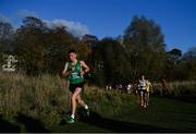 21 November 2021; Callum Morgan of St Malachy's AC, Antrim, competing in the Junior Men's event during the Irish Life Health National Cross Country Championships at Santry Demense in Dublin. Photo by Ramsey Cardy/Sportsfile