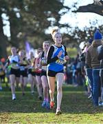 21 November 2021; Leah Toher of Claremorris AC, Mayo, competing in the Junior Women's event during the Irish Life Health National Cross Country Championships at Santry Demense in Dublin. Photo by Ramsey Cardy/Sportsfile